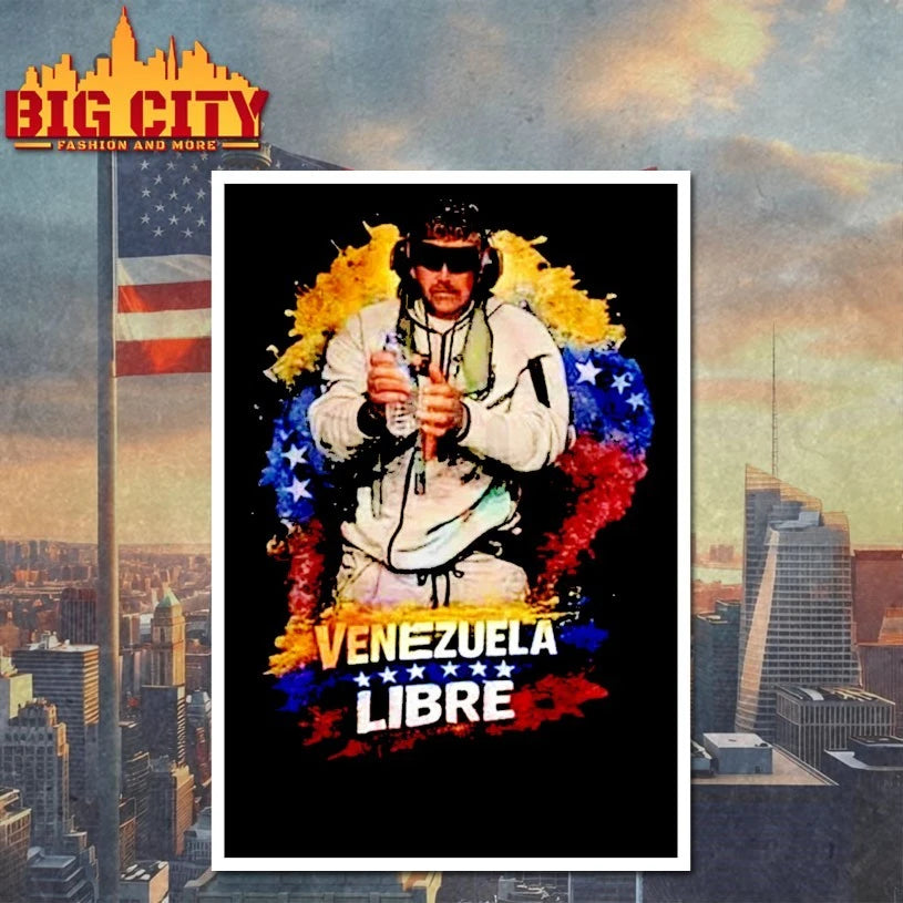Venezuela Libre Patriotic Freedom Flag Graphic shirt