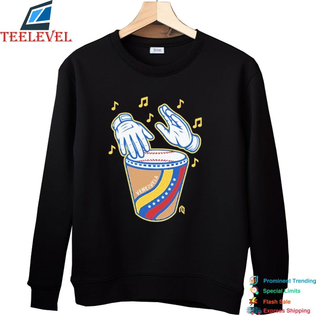 Venezuela Tambor Béisbol Hands T-shirts