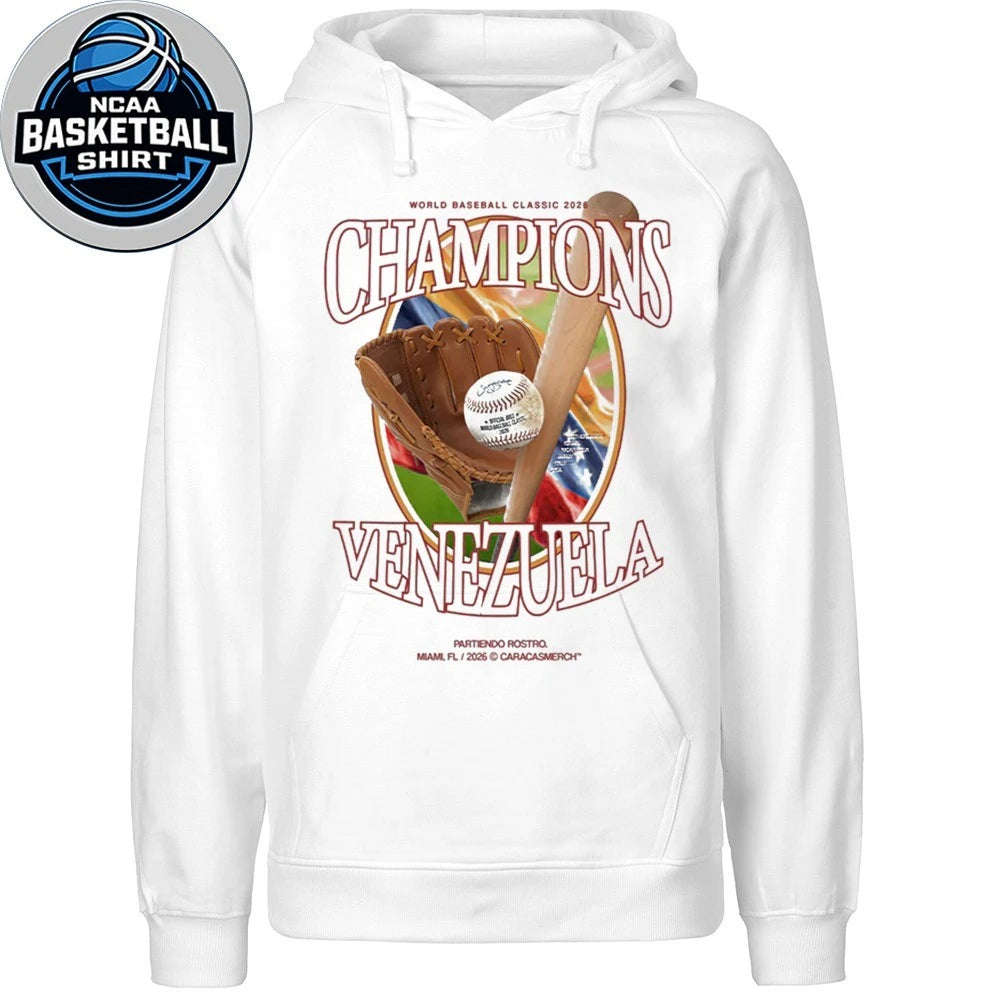 Venezuela World Baseball Classic 2026 Champions Miami Fl Logo T-Shirt