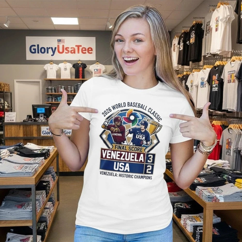 Venezuela beats USA to win 2026 World Baseball Classic championship sport t-shirt