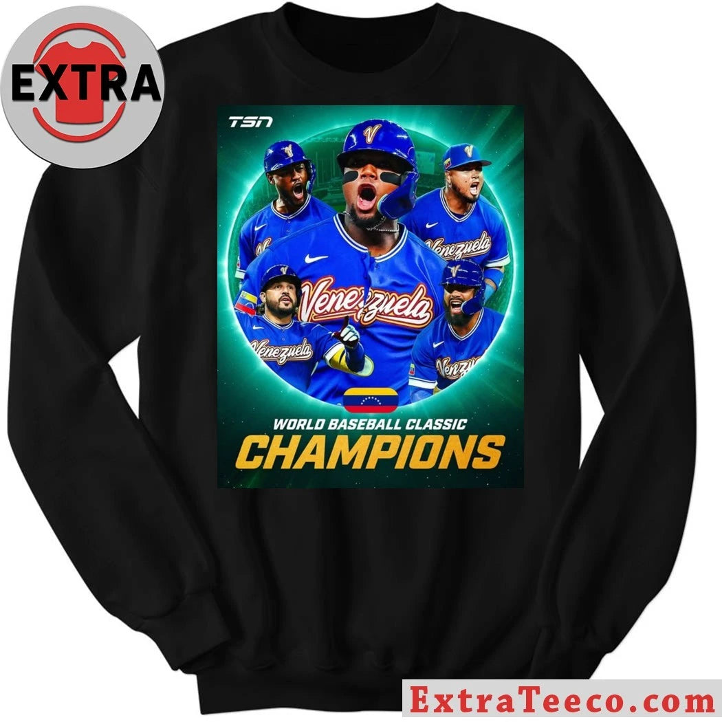 Venezuela won the 2026 World Baseball Classic, defeating the United States 3-2 Shirt