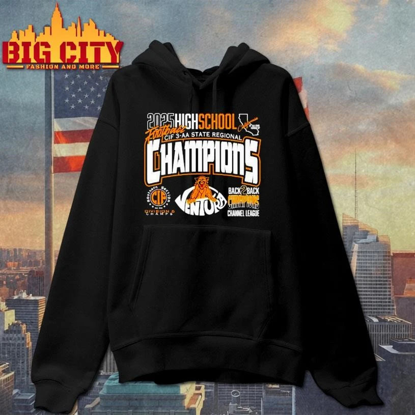 Ventura High School Cougars Football Cif 3 Aa State Regional Champions 2025 Shirt