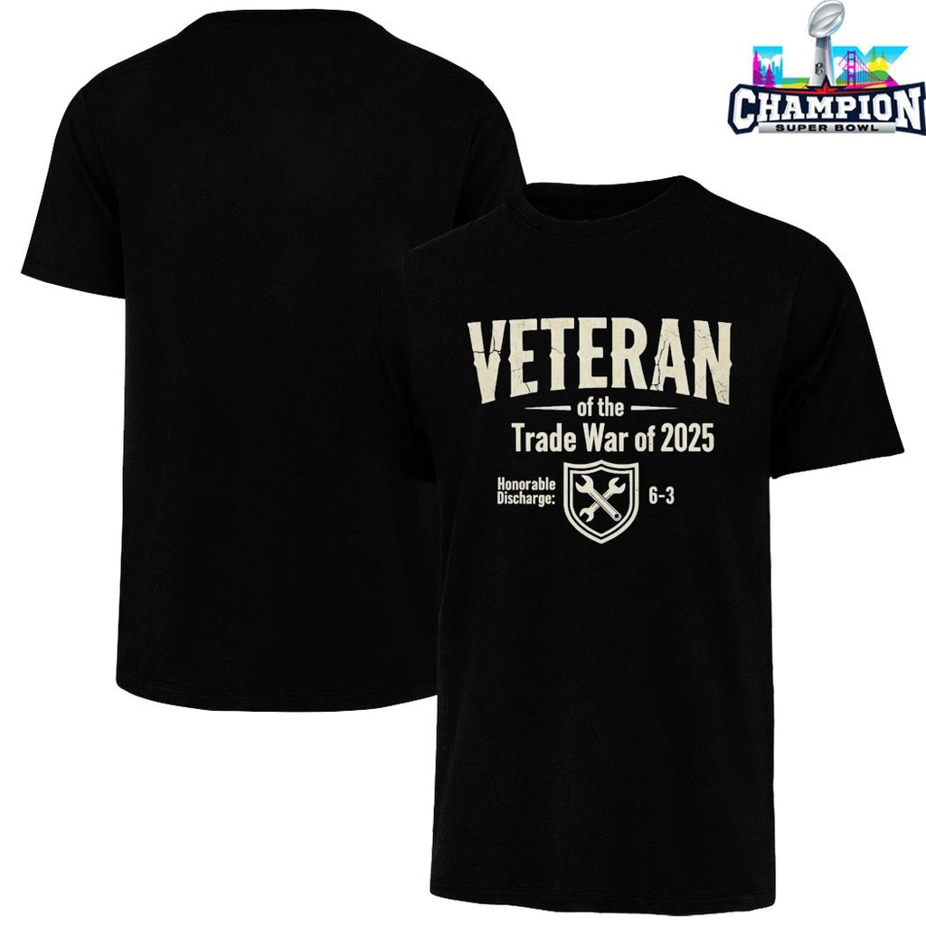 Veteran Of The Trade War Of 2025 Honorable Discharge 6-3 T-shirts