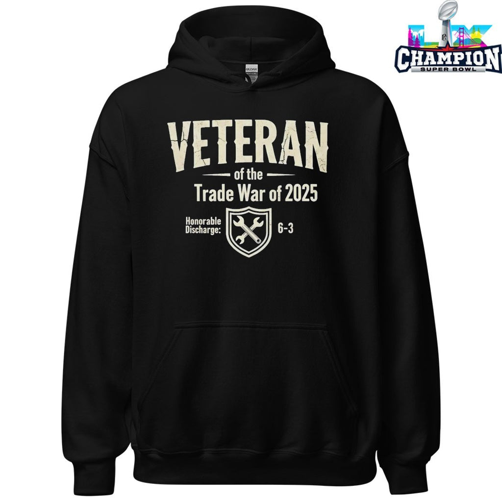 Veteran Of The Trade War Of 2025 Honorable Discharge 6-3 T-shirts