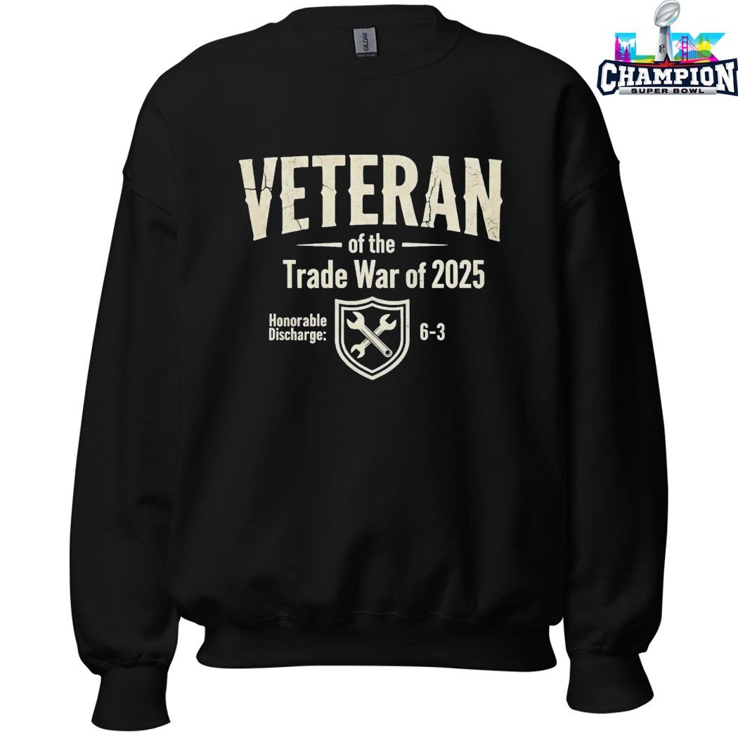 Veteran Of The Trade War Of 2025 Honorable Discharge 6-3 T-shirts