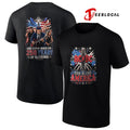 AC DC God bless America one nation under God 250 years of blessings graphic shirt