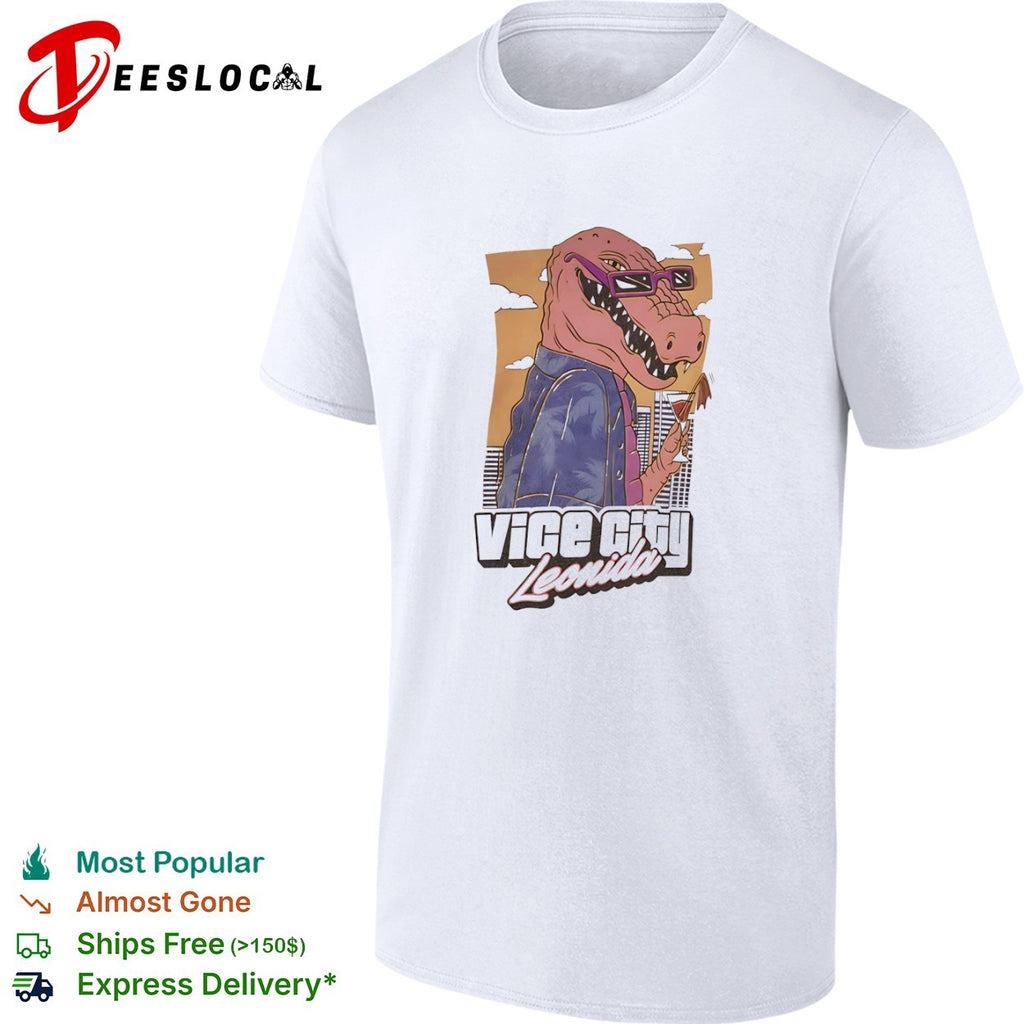 Vice City Leonida crocodile tropical style shirt