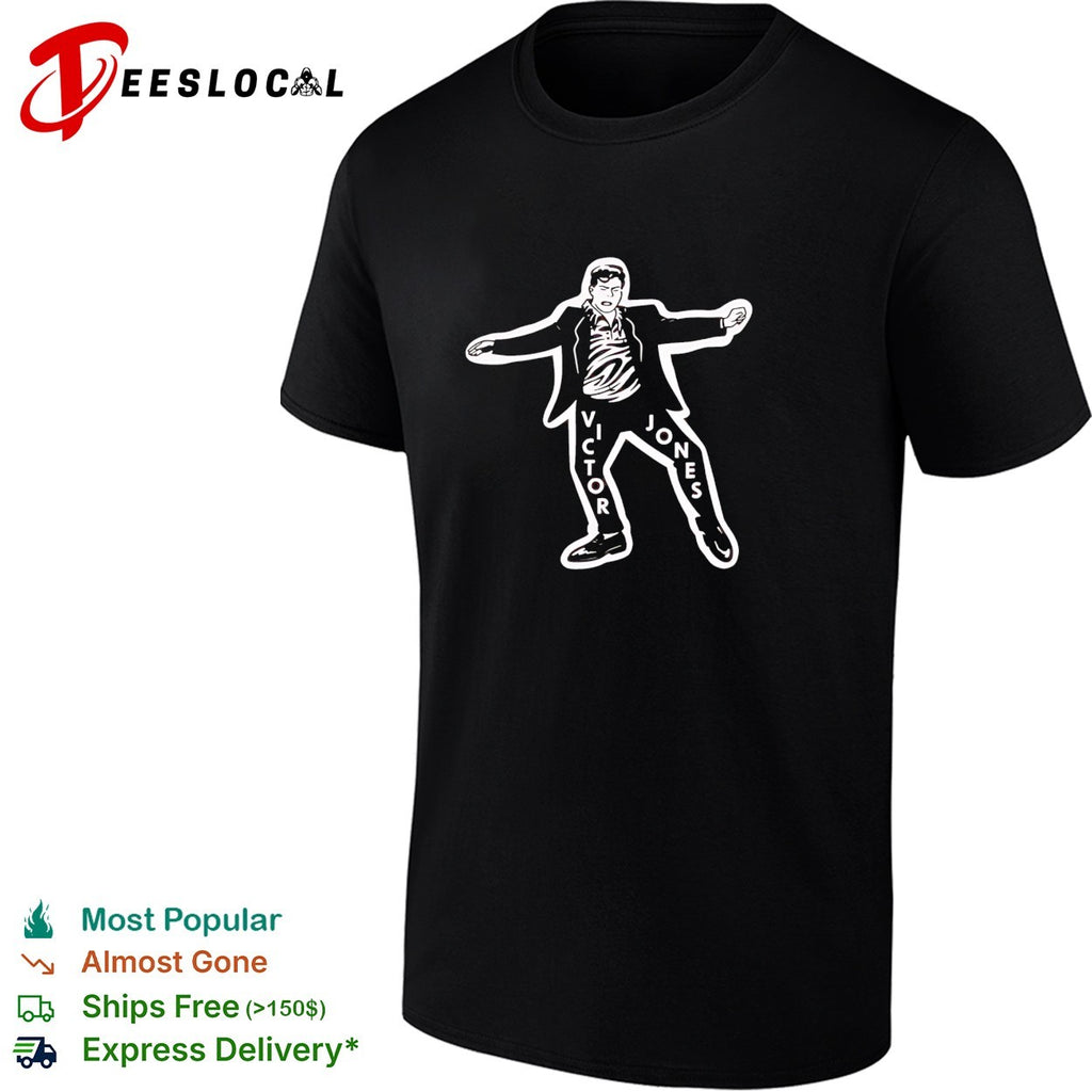Victor Jones Seinfeld Kramer entrance pop culture parody character artistic shirt