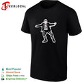 Victor Jones Seinfeld Kramer entrance pop culture parody character artistic shirt
