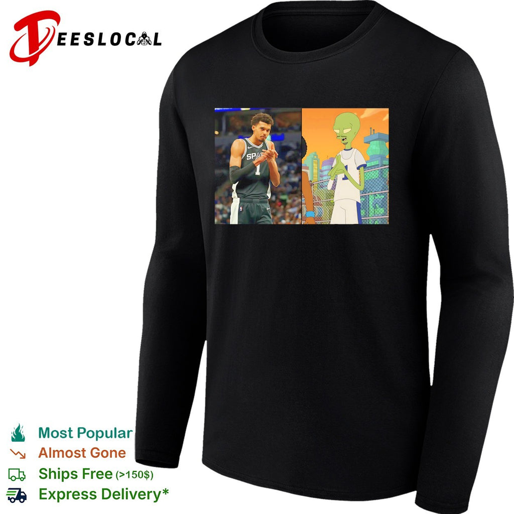 Victor Wembanyama Alien Comparison 2026 Meme Basketball funny shirt