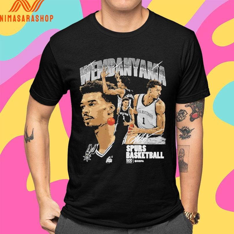 Victor Wembanyama San Antonio Spurs Basketball Collage Shirts