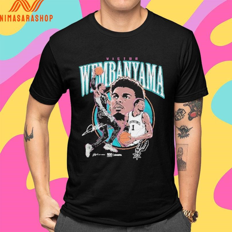Victor Wembanyama San Antonio Spurs Trio Signature Shirts