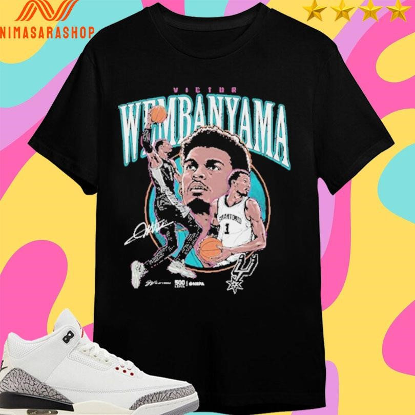 Victor Wembanyama San Antonio Spurs Trio Signature Shirts