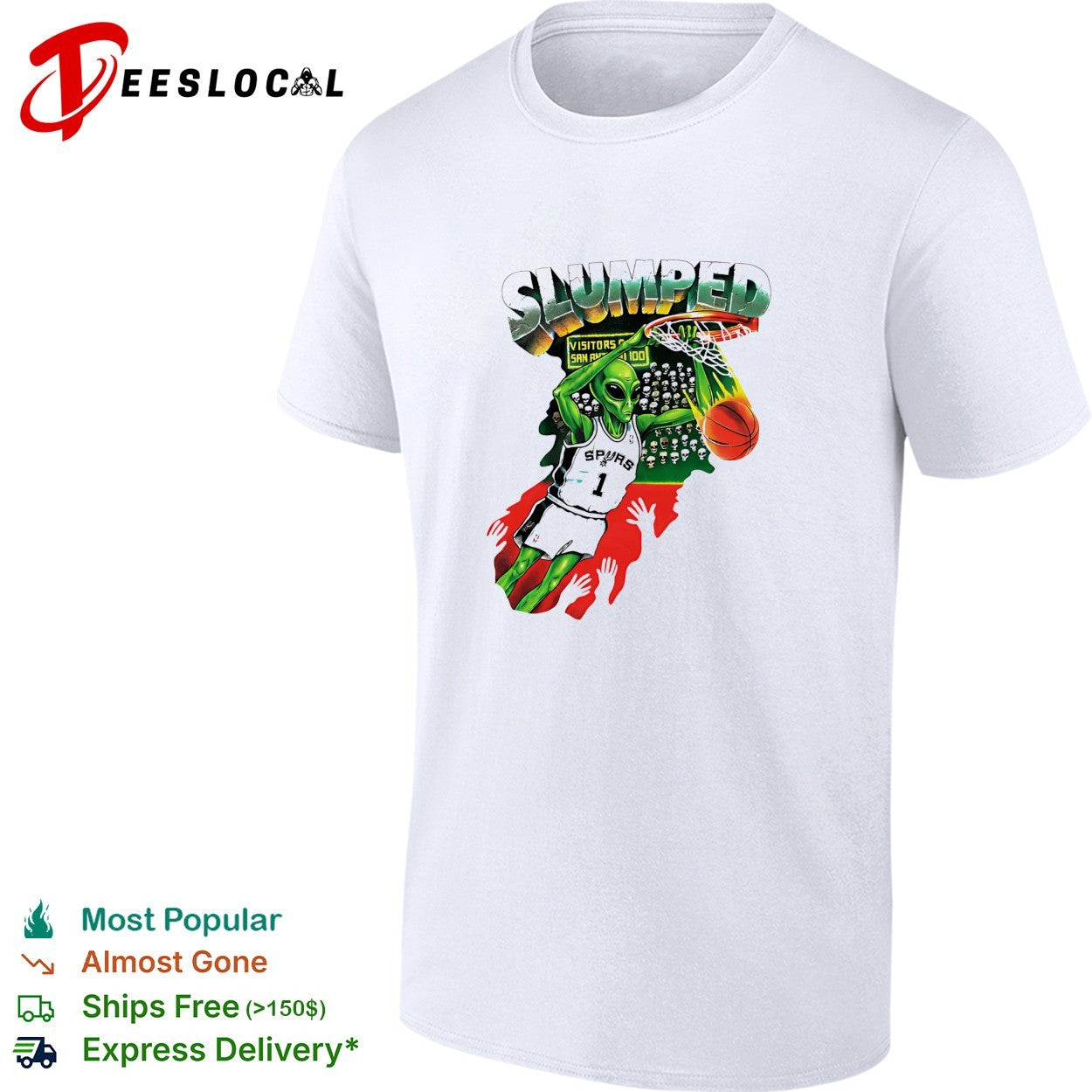 Victor Wembanyama San Antonio Spurs slumped Knicks NBA Finals graphic shirt