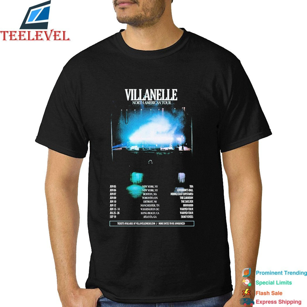 Villanelle North American Tour 2026 Dates T-shirts