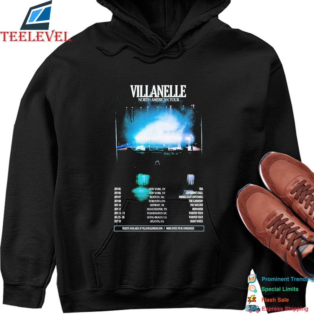Villanelle North American Tour 2026 Dates T-shirts