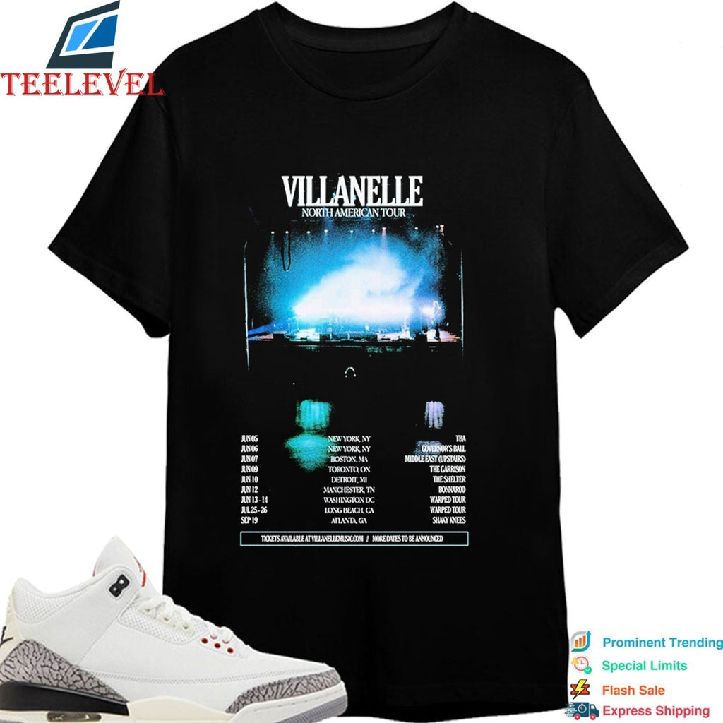 Villanelle North American Tour 2026 Dates T-shirts