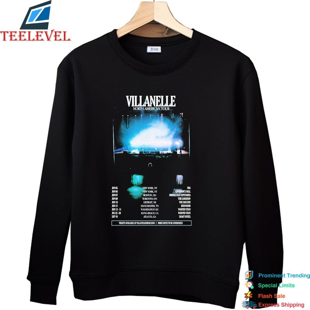 Villanelle North American Tour 2026 Dates T-shirts