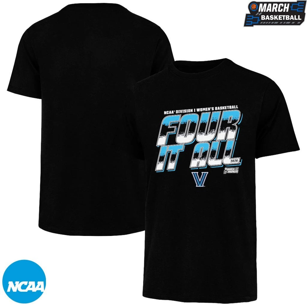 Villanova Wildcats Four It All NCAA Men’s Basketball March Madness 2026 T-shirts