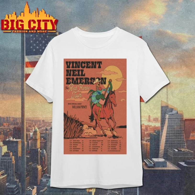 Vincent Neil Emerson The Red Horse Live Tour 2026 Poster Shirt