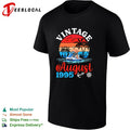 Vintage August 1995 Jet Ski Watercraft Tropical Sunset Ocean Beach Summer shirt