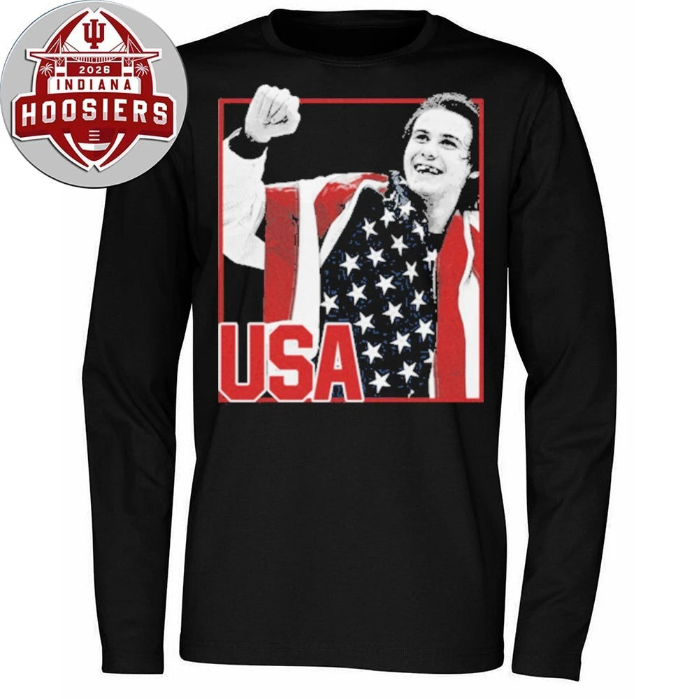 Vintage Jack Hughes Golden Goal USA Flag 2026 Shirt