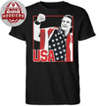 Vintage Jack Hughes Golden Goal USA Flag 2026 Shirt