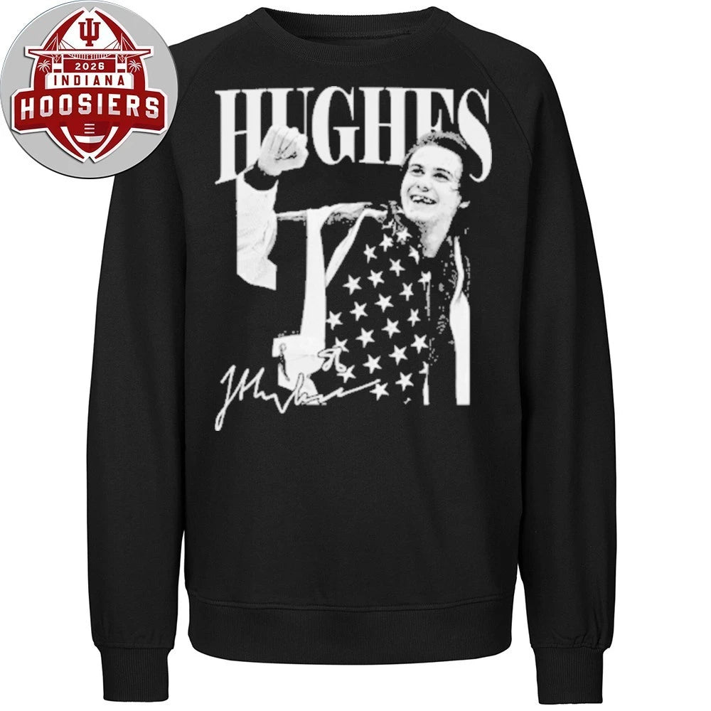Vintage Jack Hughes Golden Goal – USA Hockey Retro Flag 2026 Shirt