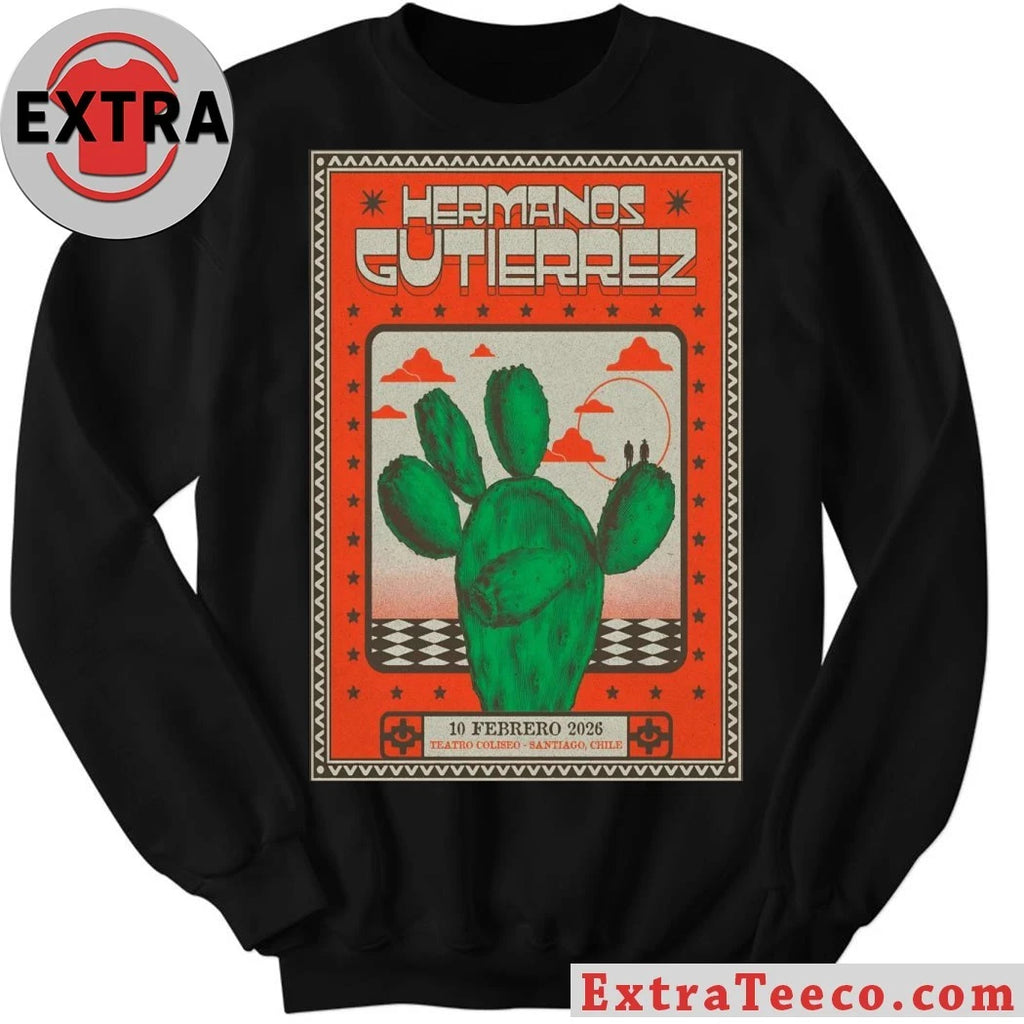 Vintage Style Hermanos Gutiérrez Santiago Chile 2 10 2026 Poster Shirt