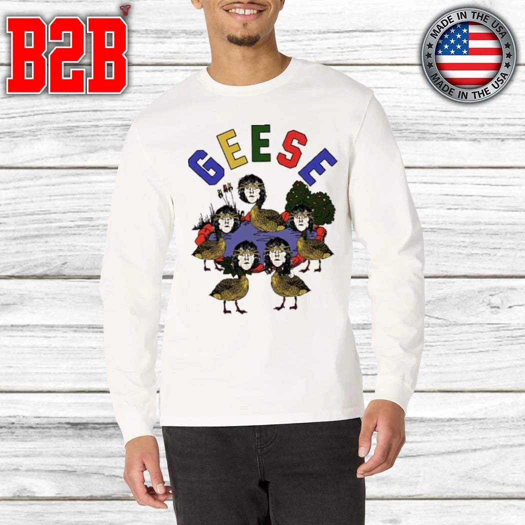 Vintage Surreal Goose Illustration Shirt