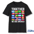 Vintage Together We Are America All Flags shirt