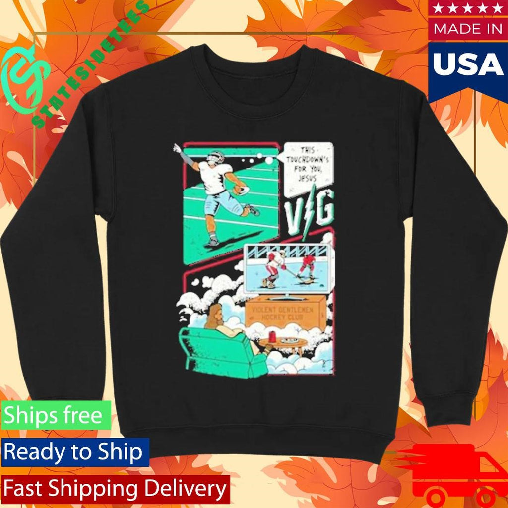 Violent Gentlemen Jesus Watches Hockey Shirt