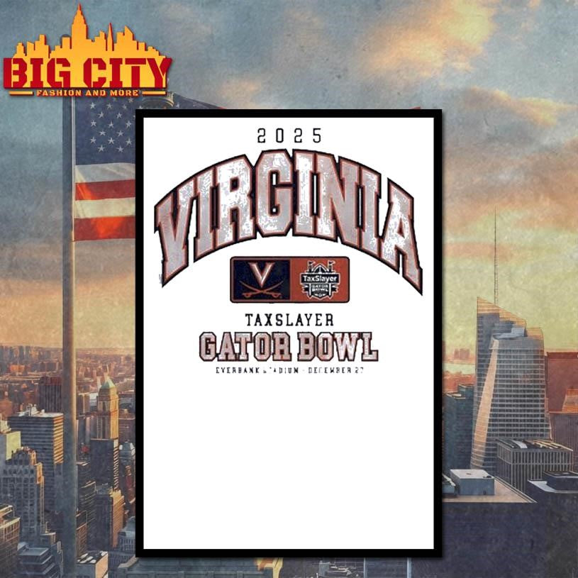 Virginia Cavaliers 2025 Taxslayer Gator Bowl Shirt