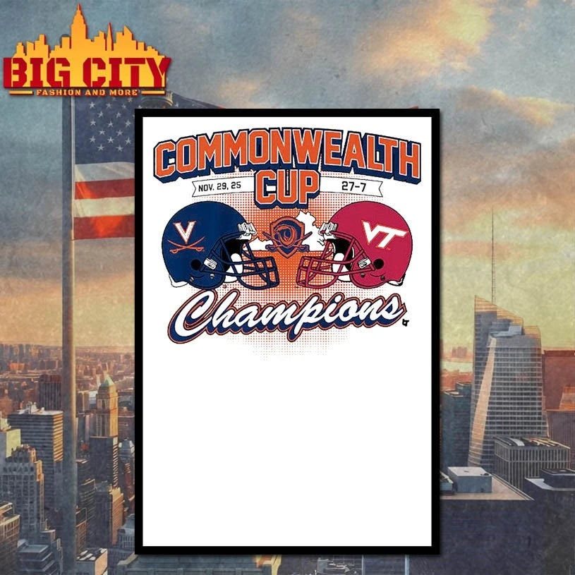 Virginia Cavaliers Commonwealth Cup Champions 2025 shirt