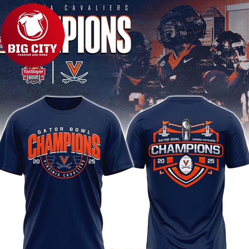 Virginia Cavaliers Gator Bowl Champions 2025 Two Sided Shirt