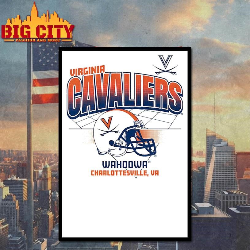 Virginia Football Helmet Grid Shirt