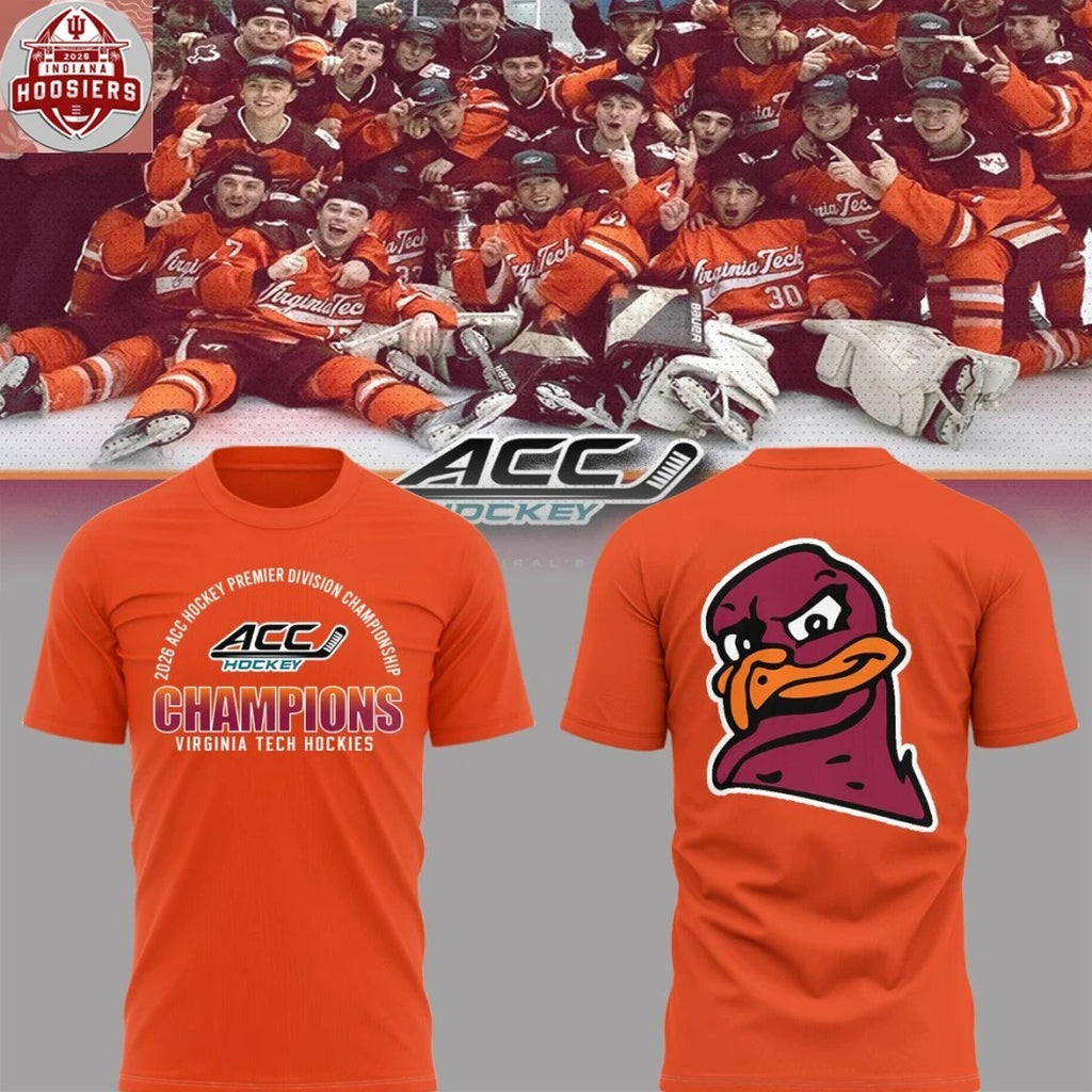 Virginia Tech Hokies 2026 ACC Hockey Premier Division Champions Hoodie T-Shirt
