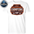 Virginia Tech Hokies Blue 84 Unisex 2026 ACC Men’s Wrestling Tournament Champions T-Shirt
