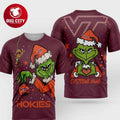 Virginia Tech Hokies Grinch Stole Christmas 2025 Personalized Two Sided Shirt