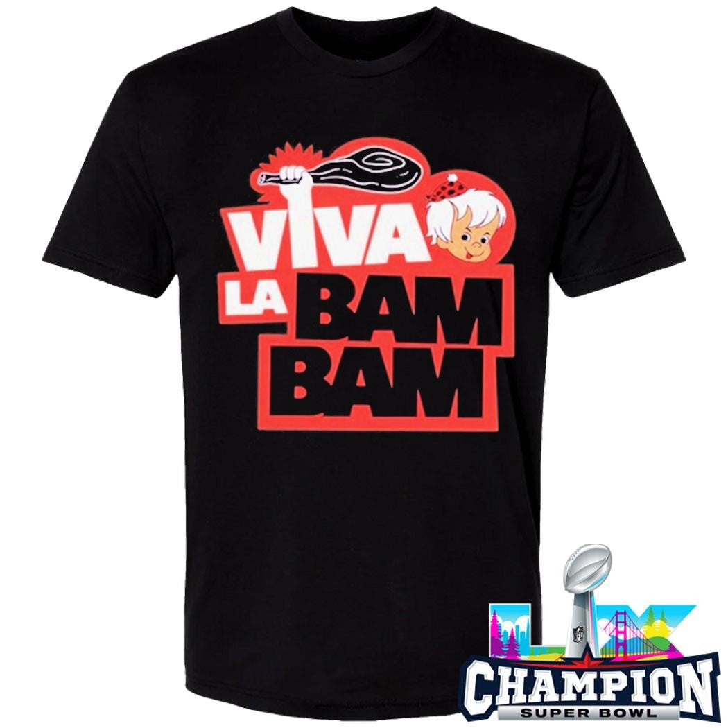 Viva La Bambam Bamm-bamm Rubble Flintstones Cartoon Shirt