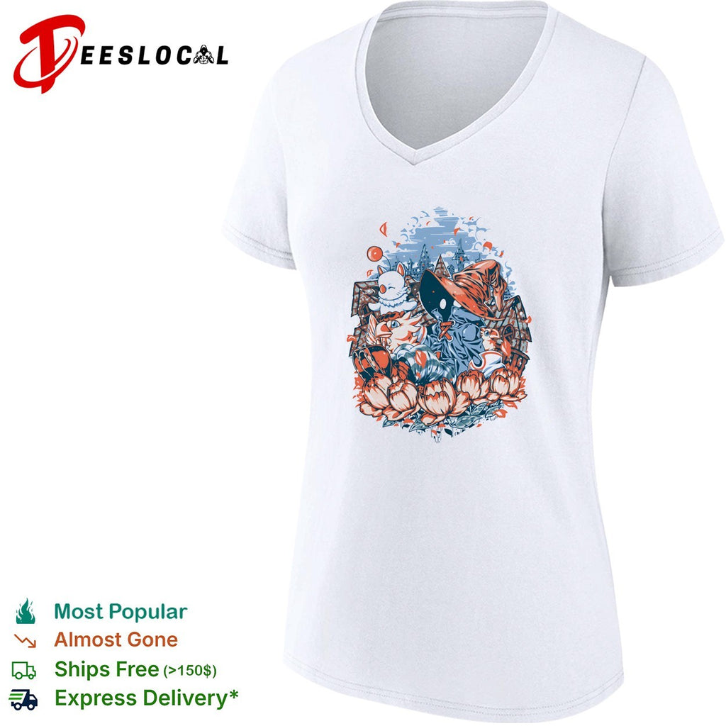 Vivi Ornitier Moogles and Chocobos a day of calm shirt