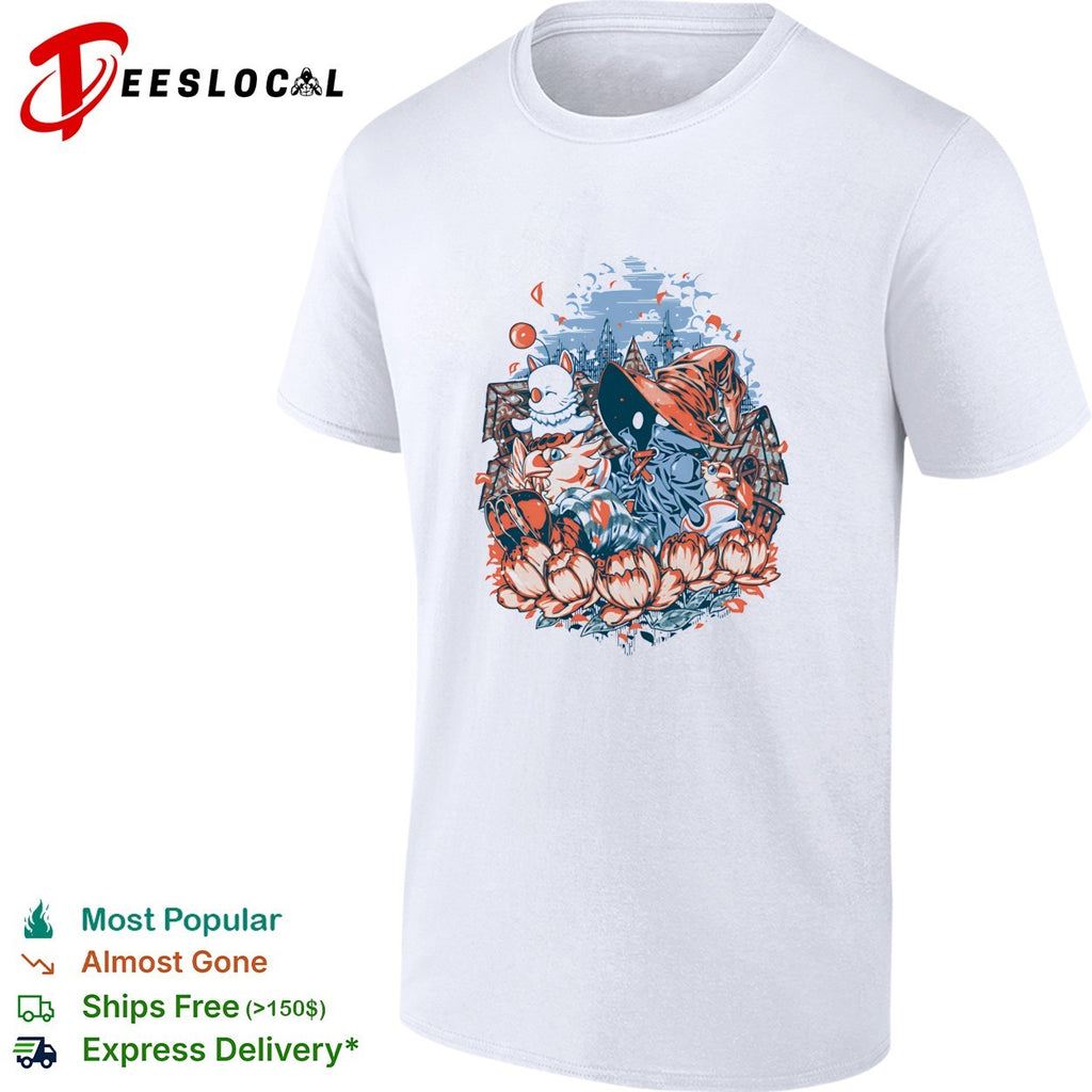 Vivi Ornitier Moogles and Chocobos a day of calm shirt
