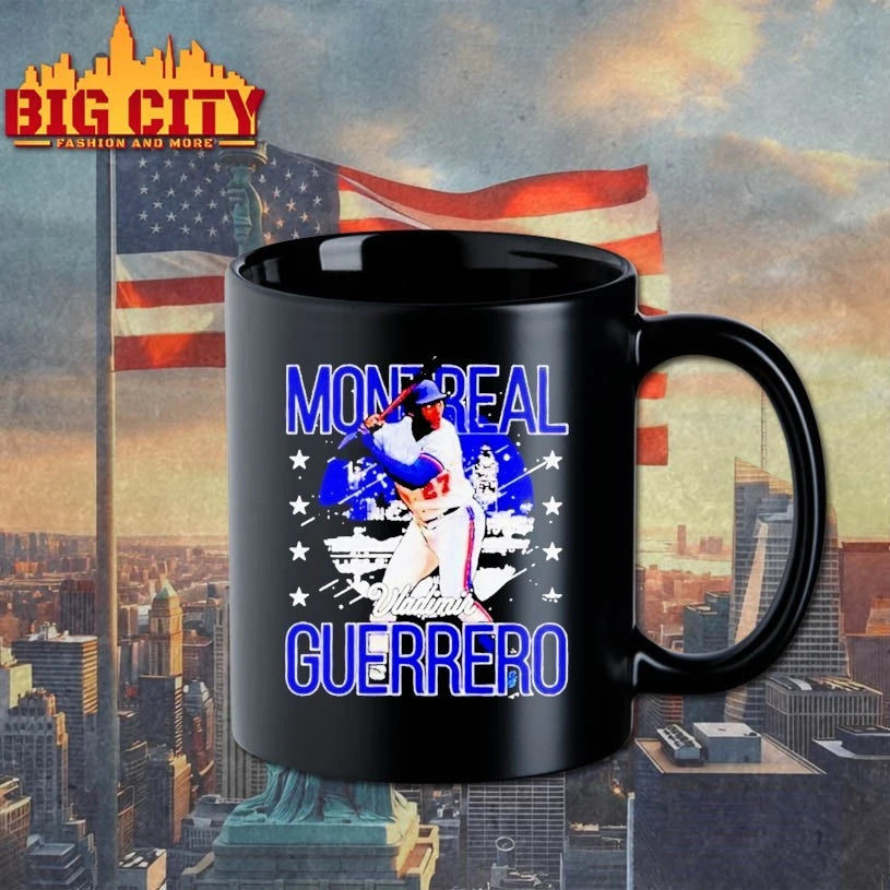 Vladimir Guerrero Montreal Skyline Swing shirts