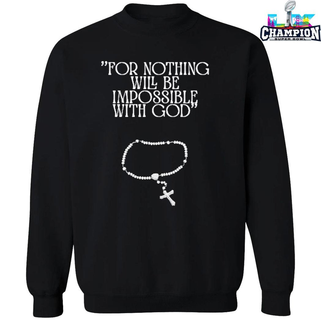 Vlyn Christian For Nothing Will Be Impossible With God Shirt