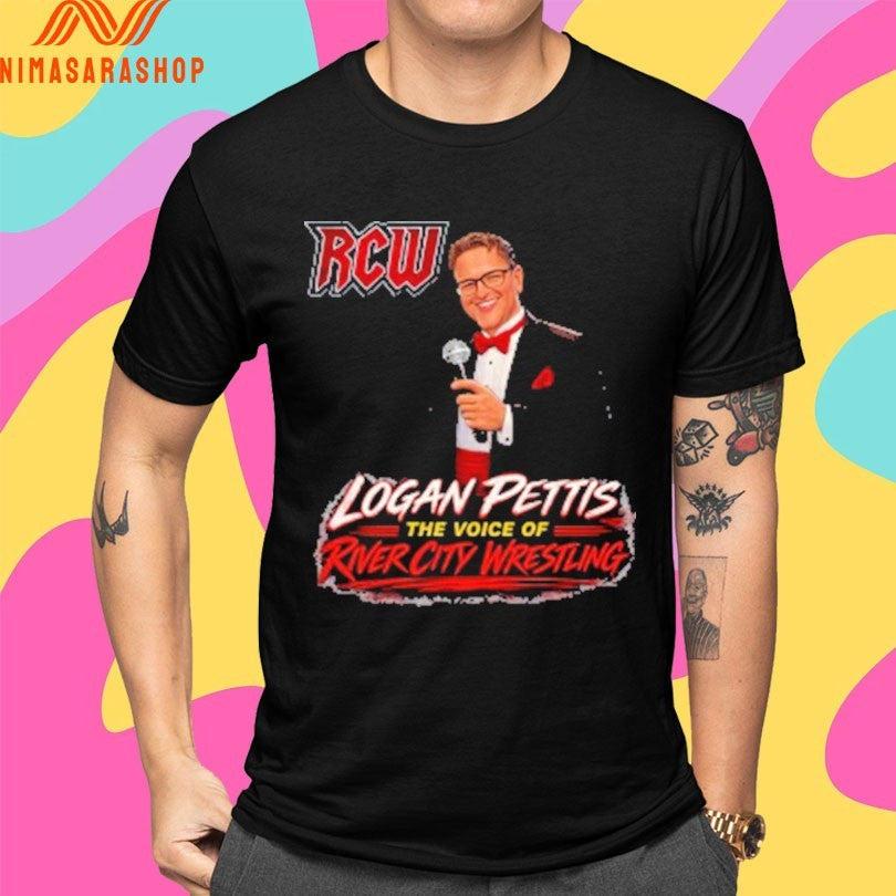 Voice Of RCW Logan Pettis The Voice Of River City Wrestling Shirts