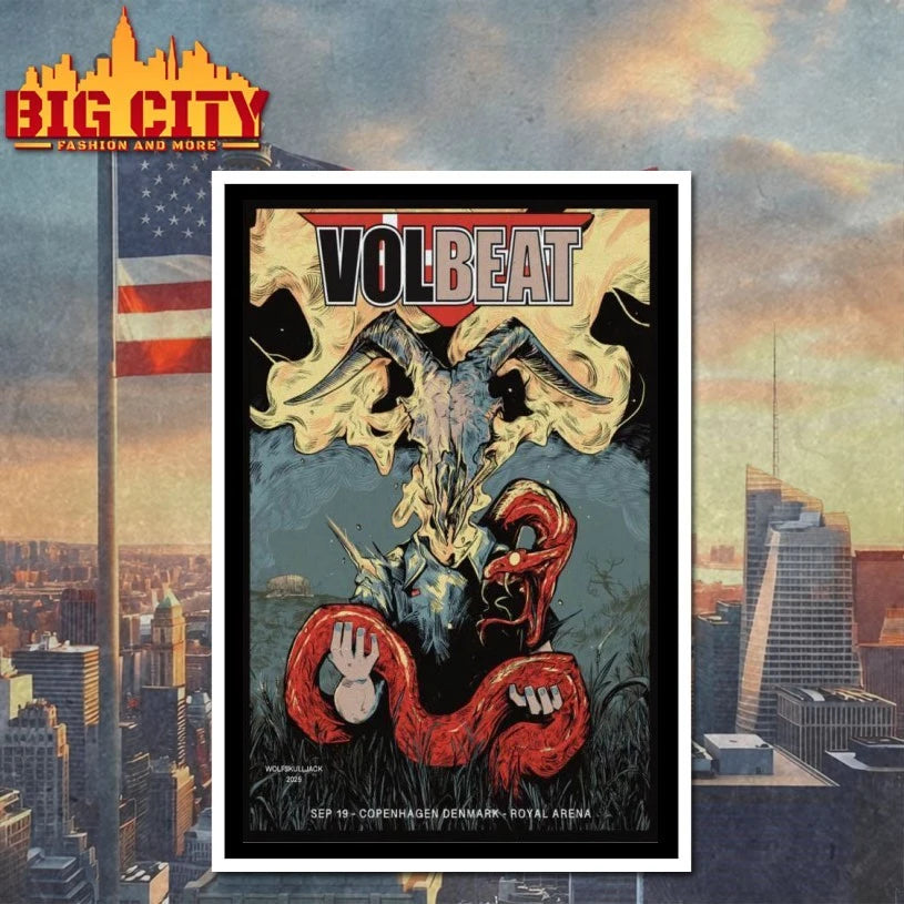 Volbeat Royal Arena In Copenhagen Denmark September 19 2025 Poster shirt