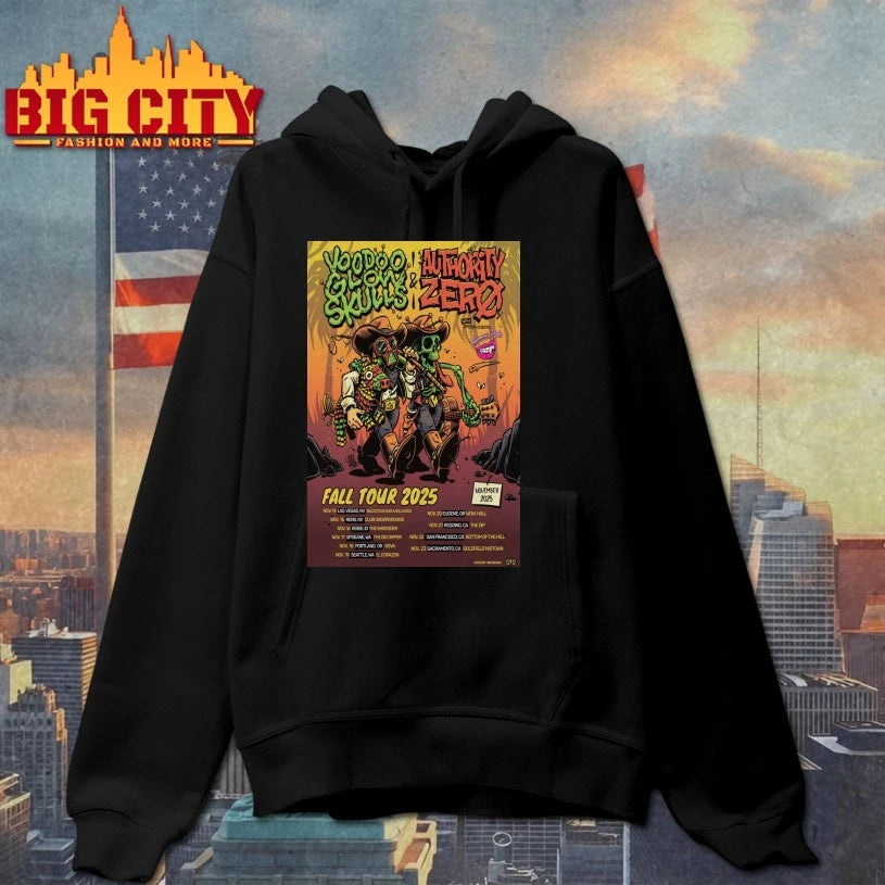 Voodoo Glow Skulls Authority Zero Fall Tour 2025 Poster Shirt