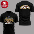 WMU Hockey 2025 Kwik Trip Holiday Faceoff Champions Two Sided Shirt