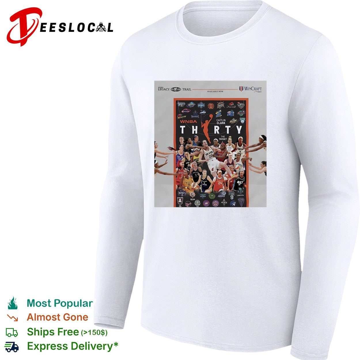 WNBA thirty anniversary collage shirt
