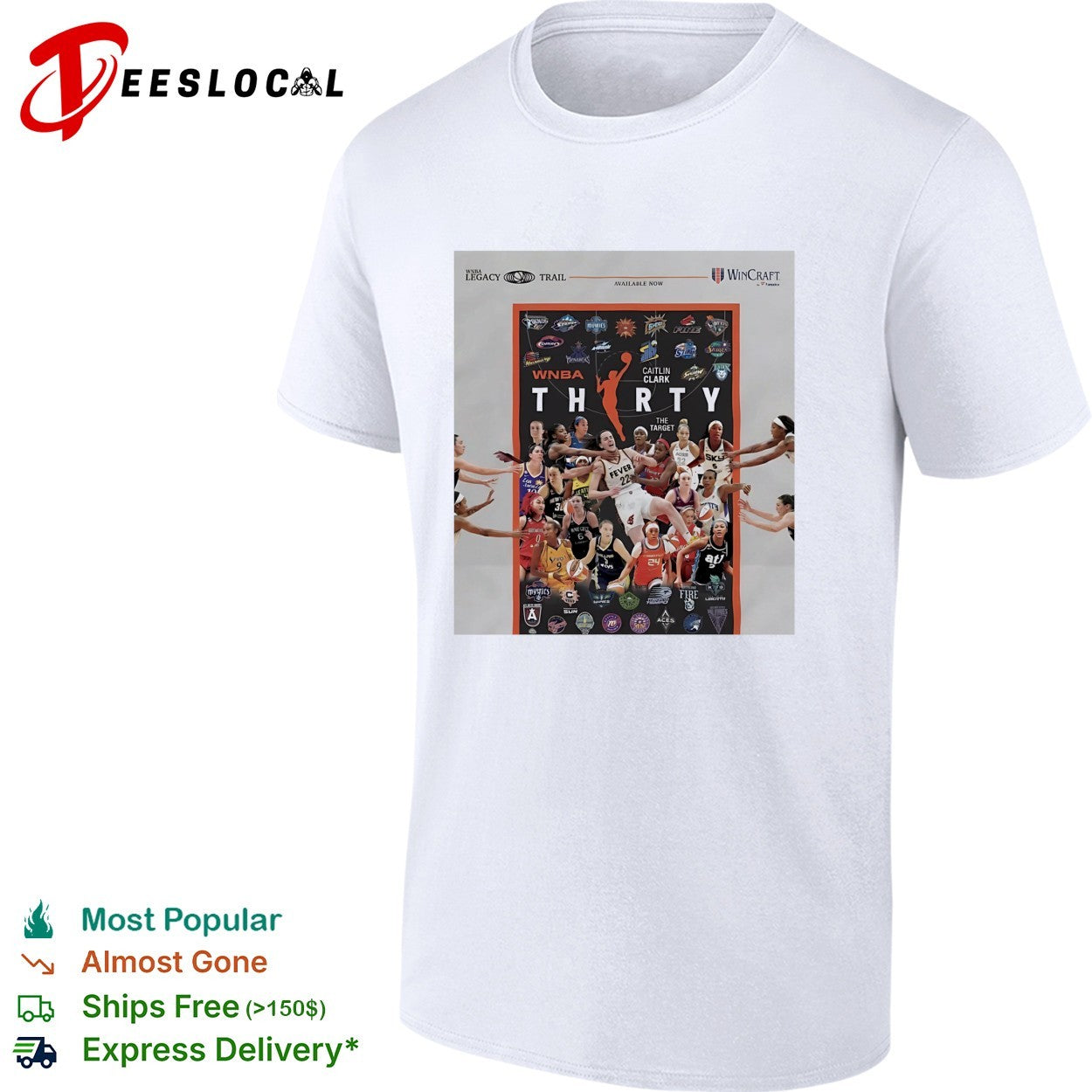 WNBA thirty anniversary collage shirt
